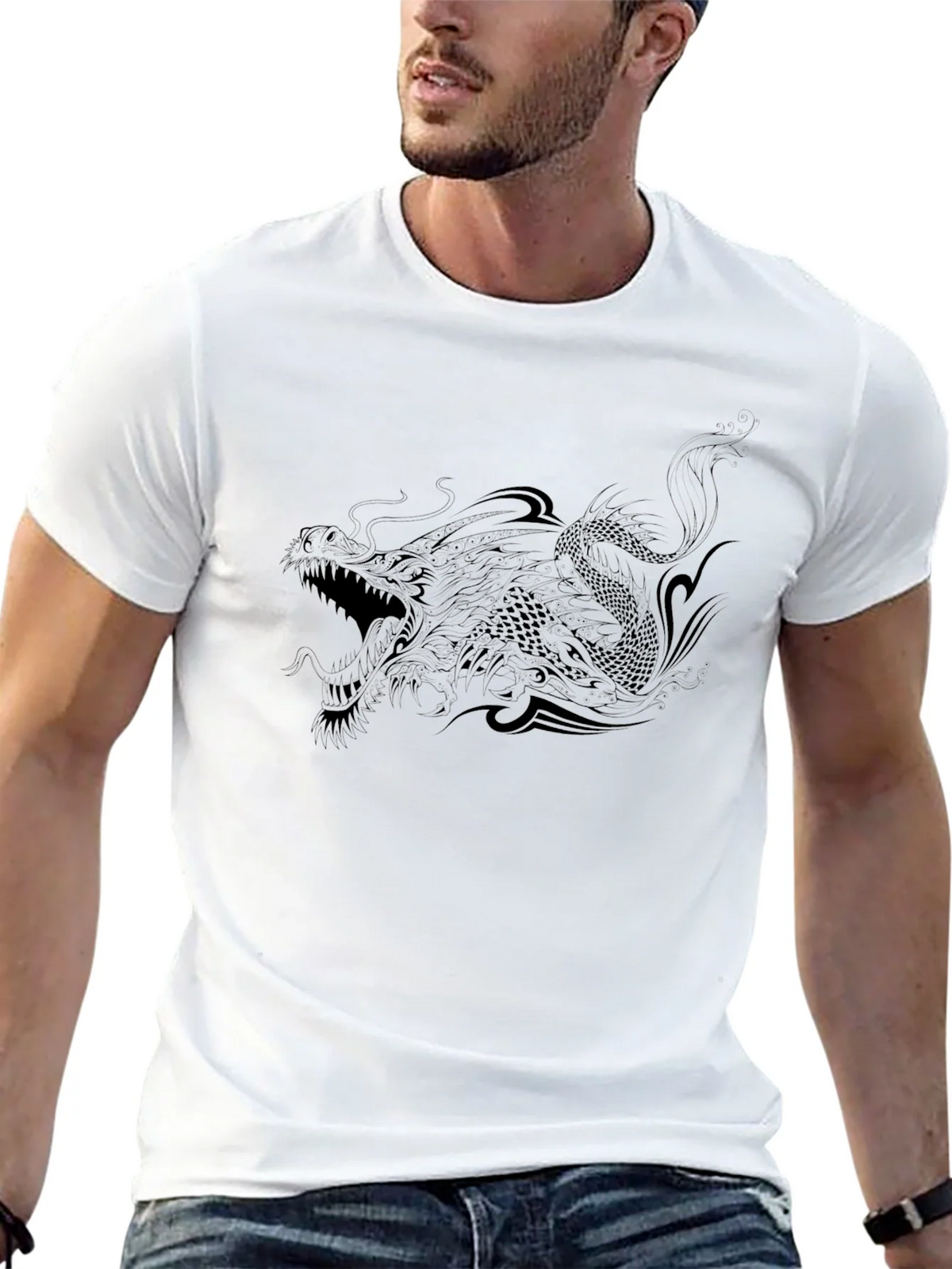 Black Dragon Graphic T-Shirt product image 4