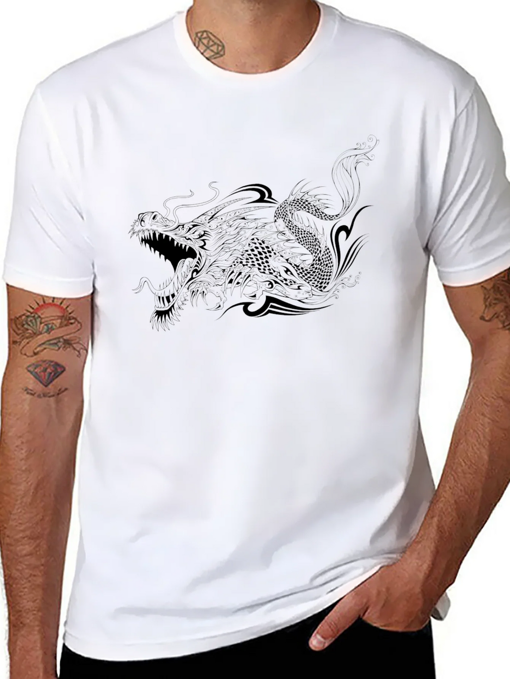 Black Dragon Graphic T-Shirt product image 10
