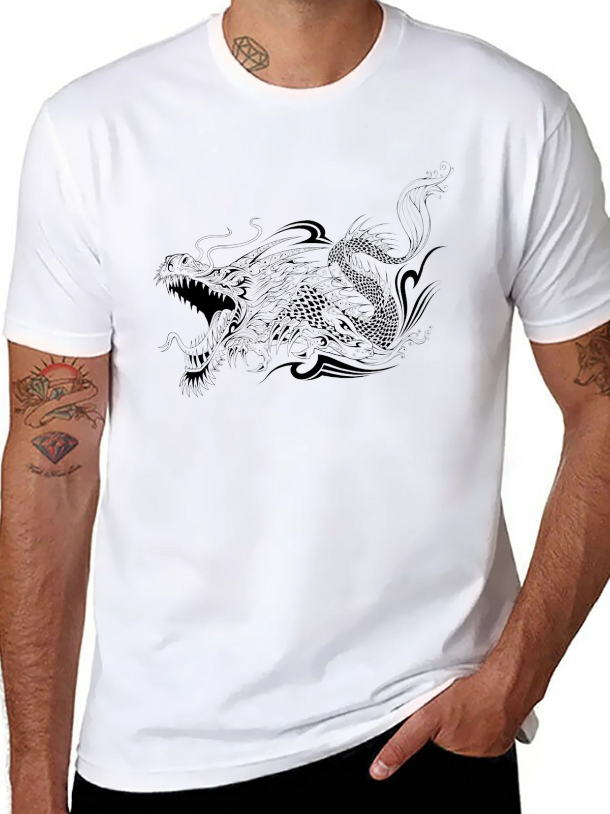 Black Dragon Graphic T-Shirt product image 10