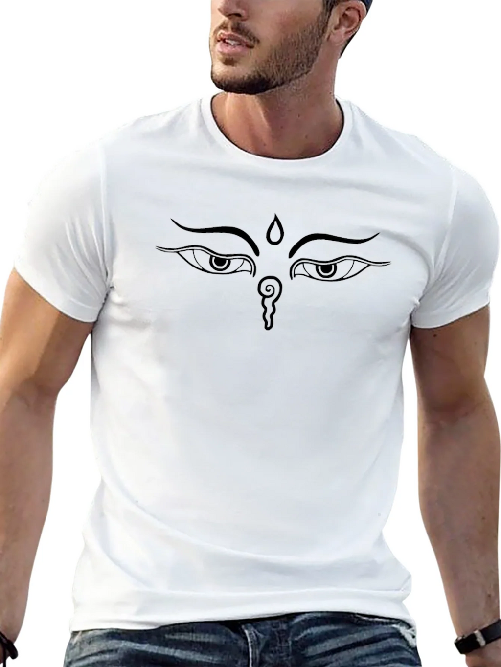 Black Buddha Eye Graphic Tee product image 4