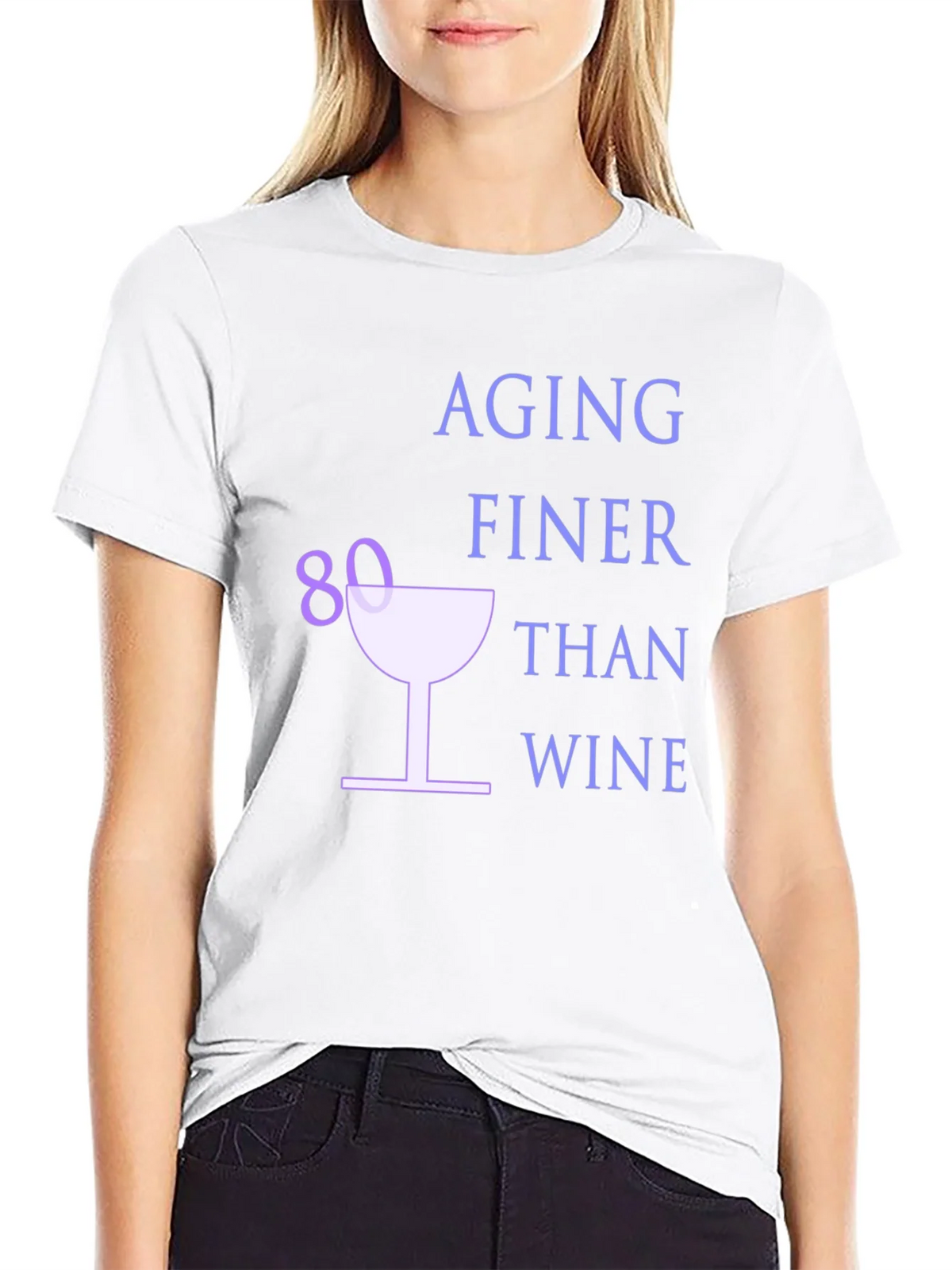 Aging Finer Than Wine 80th Birthday T-Shirt product image 11