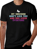 Unicorn Graphic T-Shirt - Funny Novelty Tee product image 1