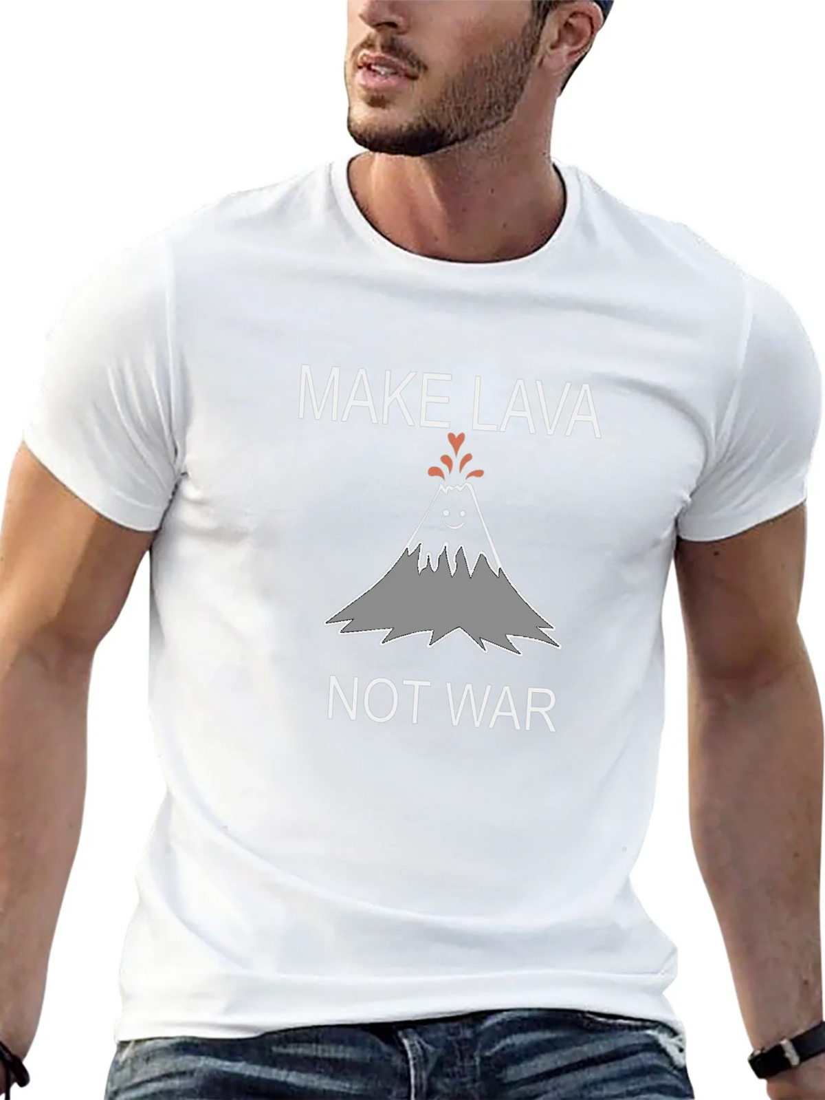 Make Lava Not War Graphic T-Shirt product image 4