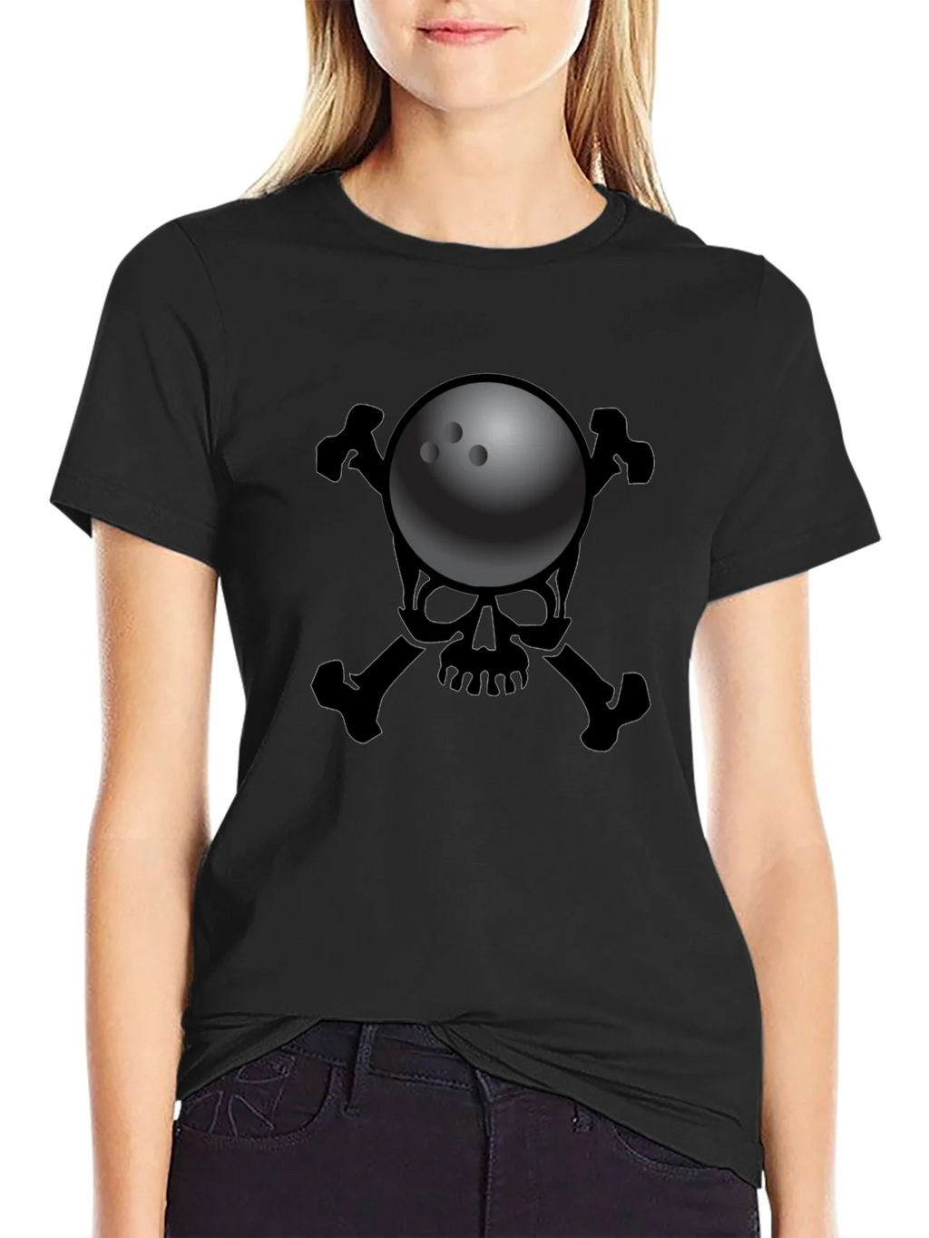 Bowling Skull T-Shirt - Strike Death Design product image 5