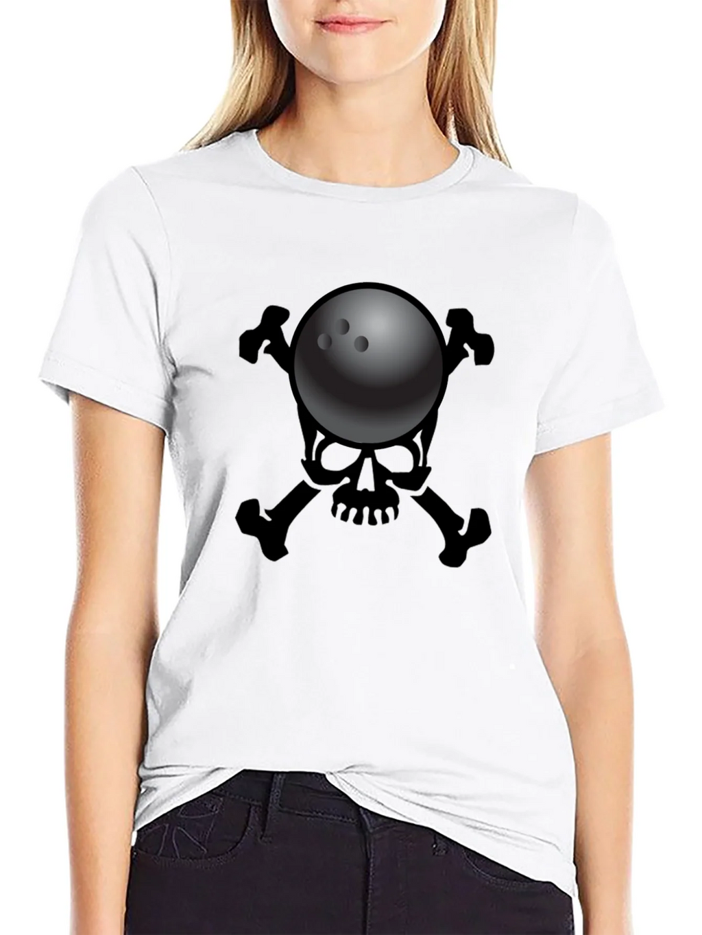 Bowling Skull T-Shirt - Strike Death Design product image 11