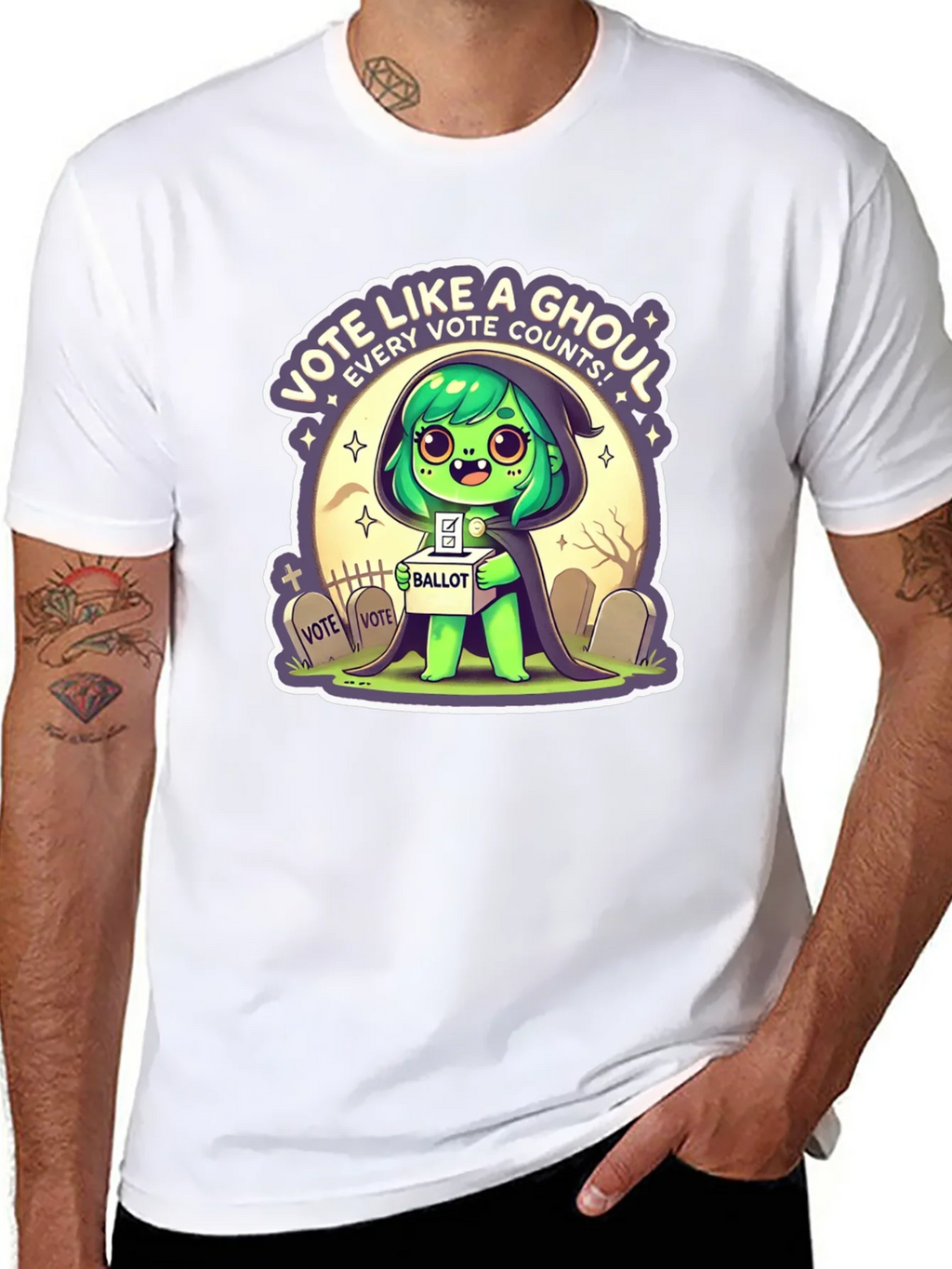 Vote Like a Ghoul T-Shirt product image 10