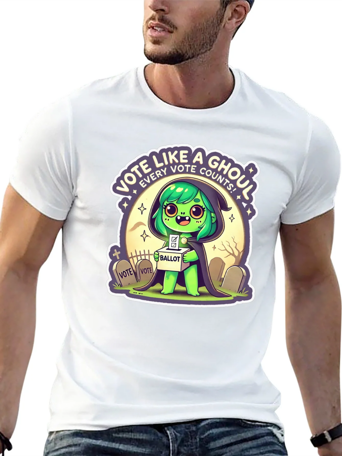 Vote Like a Ghoul T-Shirt product image 4