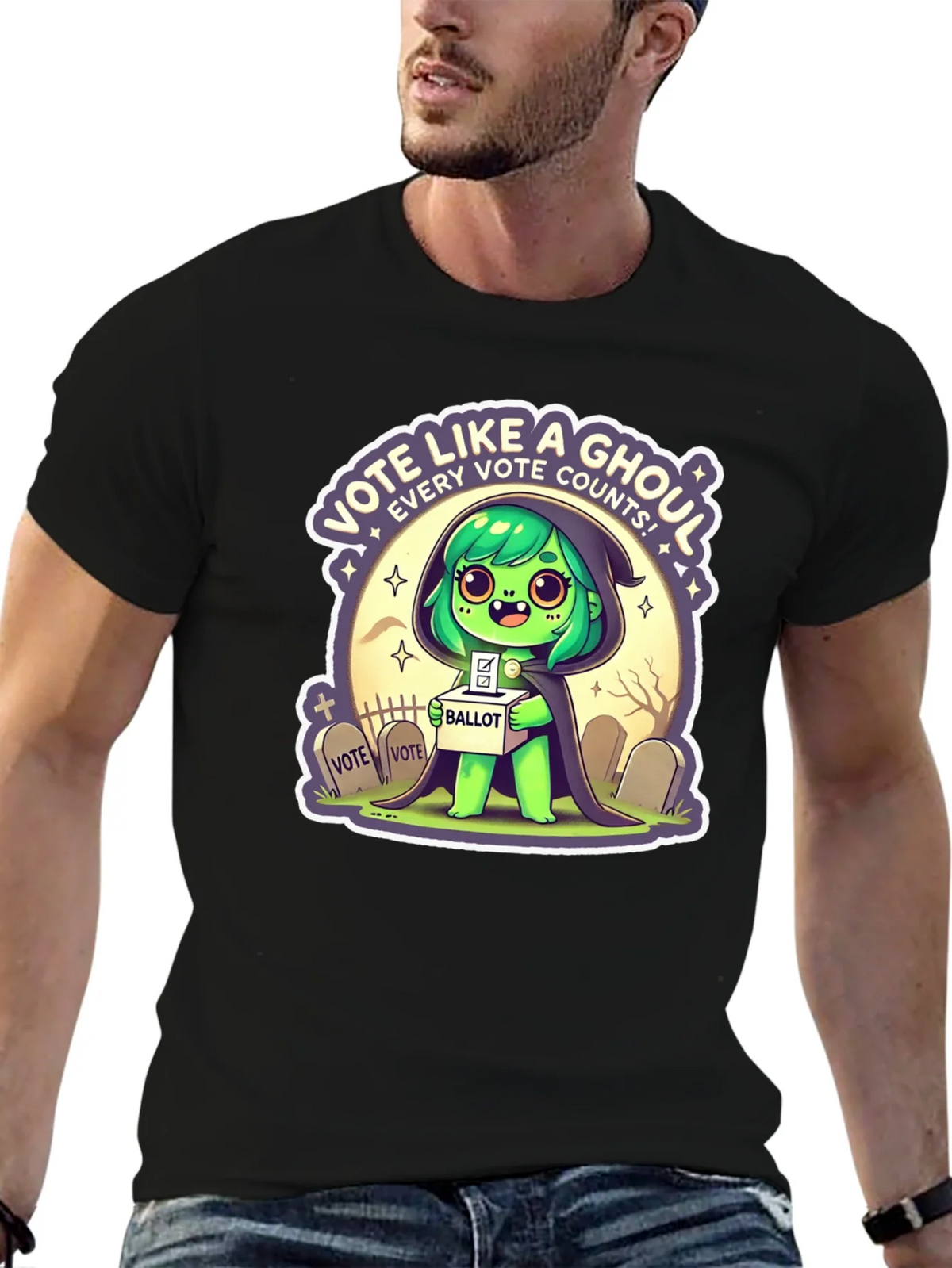 Vote Like a Ghoul T-Shirt product image 9