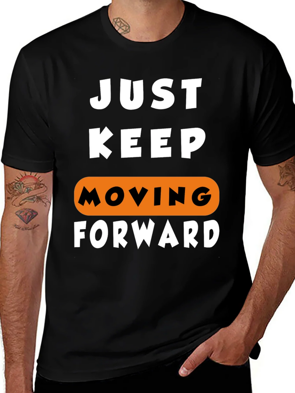 Just Keep Moving Forward Graphic Tee product image 1