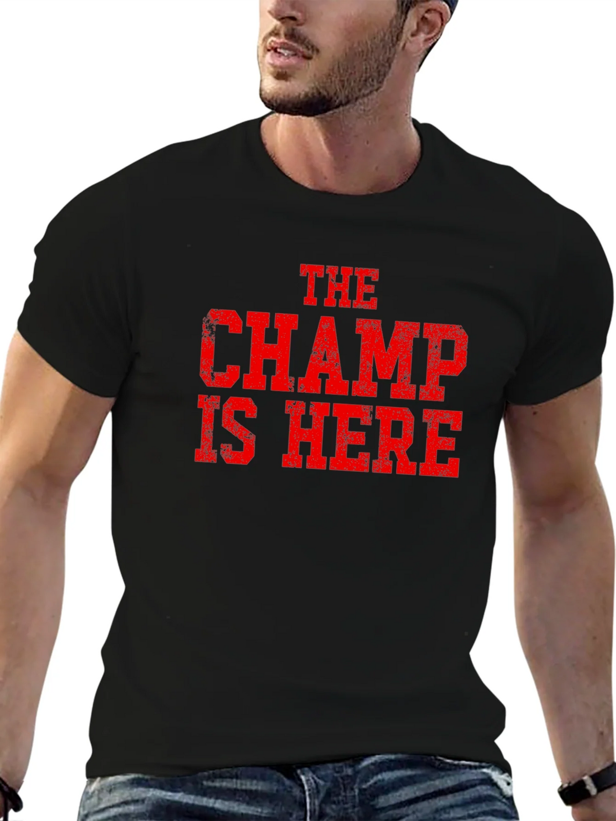 The Champ is Here Graphic T-Shirt product image 9