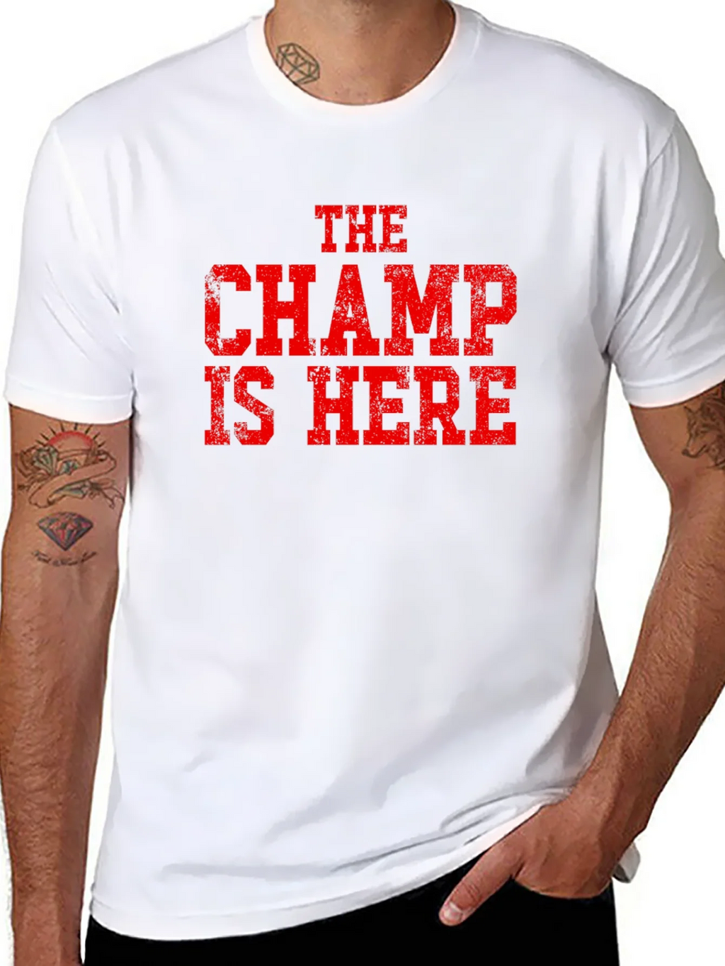The Champ is Here Graphic T-Shirt product image 10