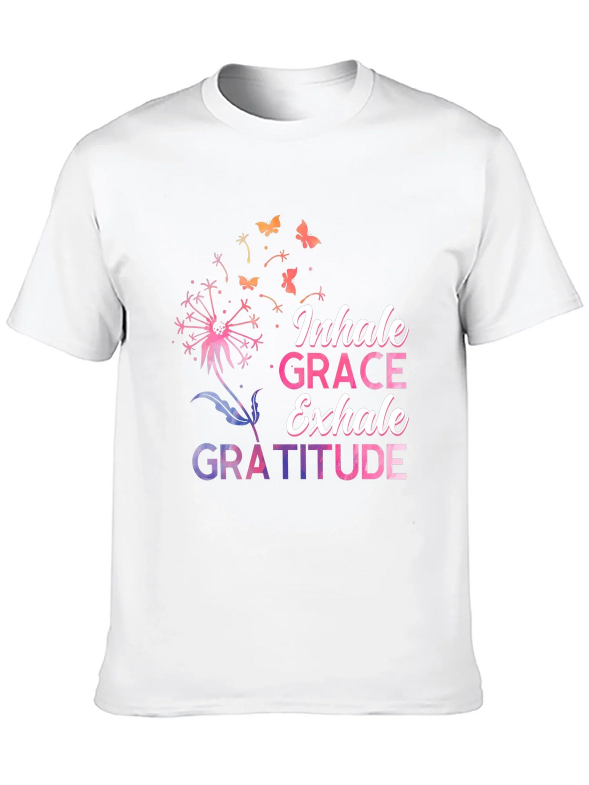 Inhale Grace Exhale Gratitude Black T-Shirt product image 12