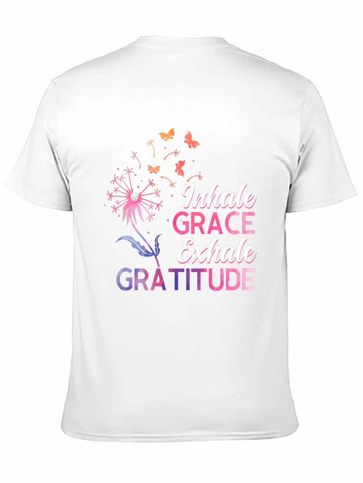 Inhale Grace Exhale Gratitude Black T-Shirt product image 2