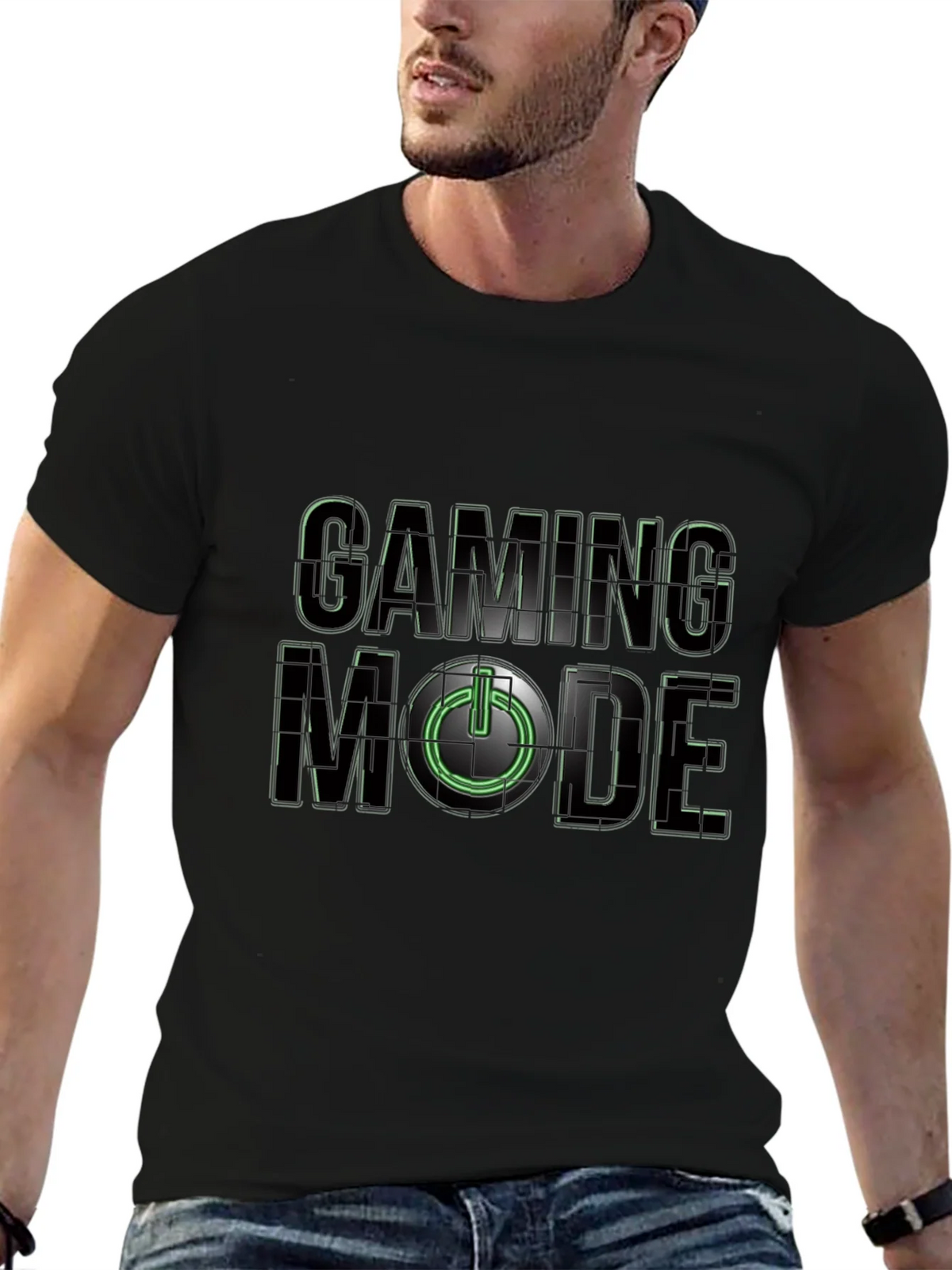 Gaming Mode Black T-Shirt product image 9