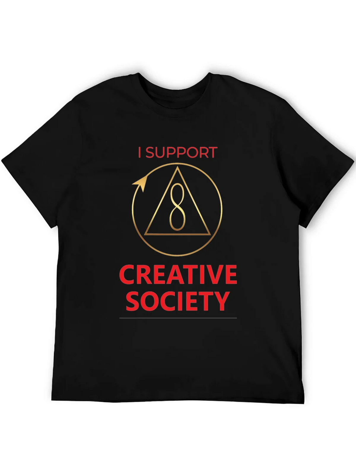 I Support Creative Society Graphic T-Shirt product image 8