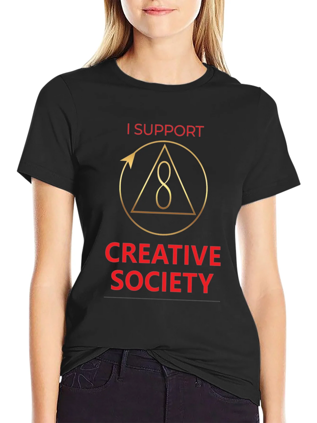 I Support Creative Society Graphic T-Shirt product image 5