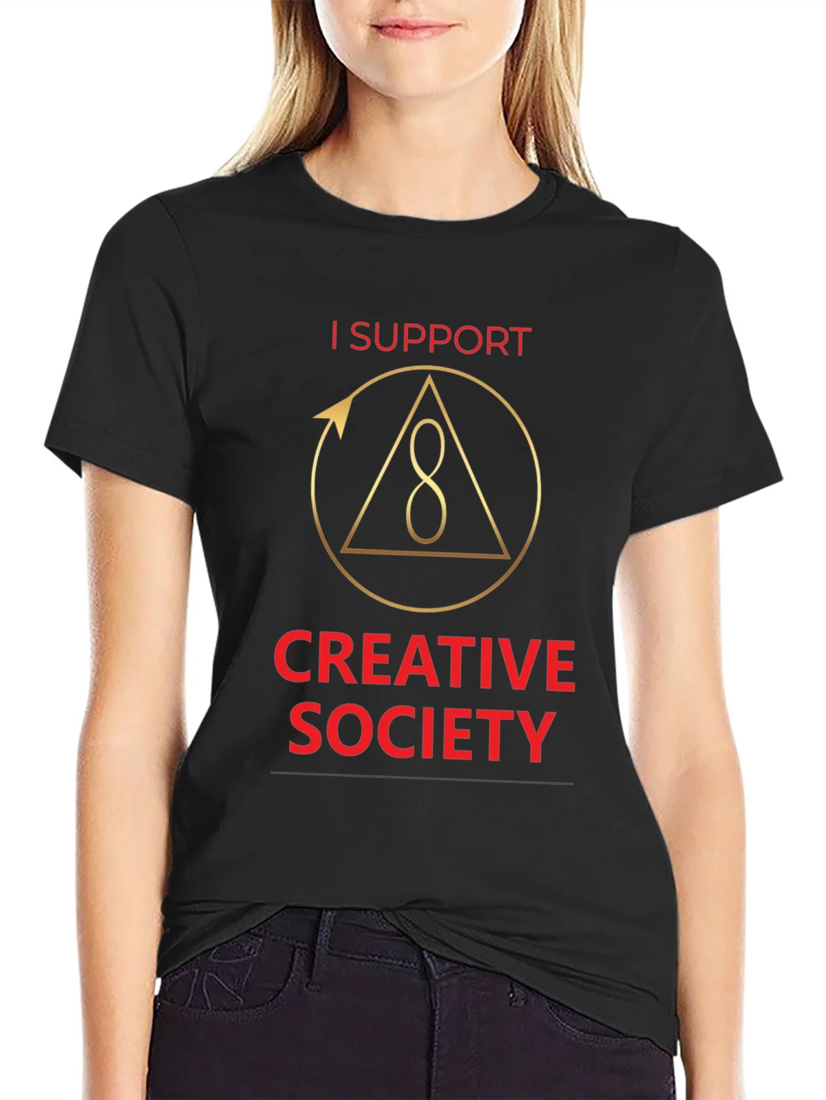 I Support Creative Society Graphic T-Shirt product image 5