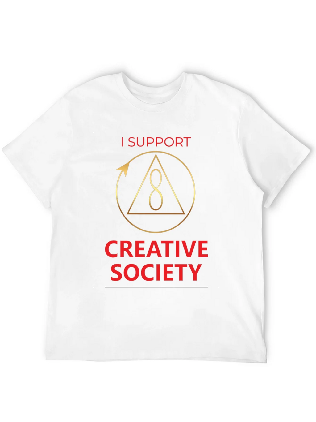I Support Creative Society Graphic T-Shirt product image 3