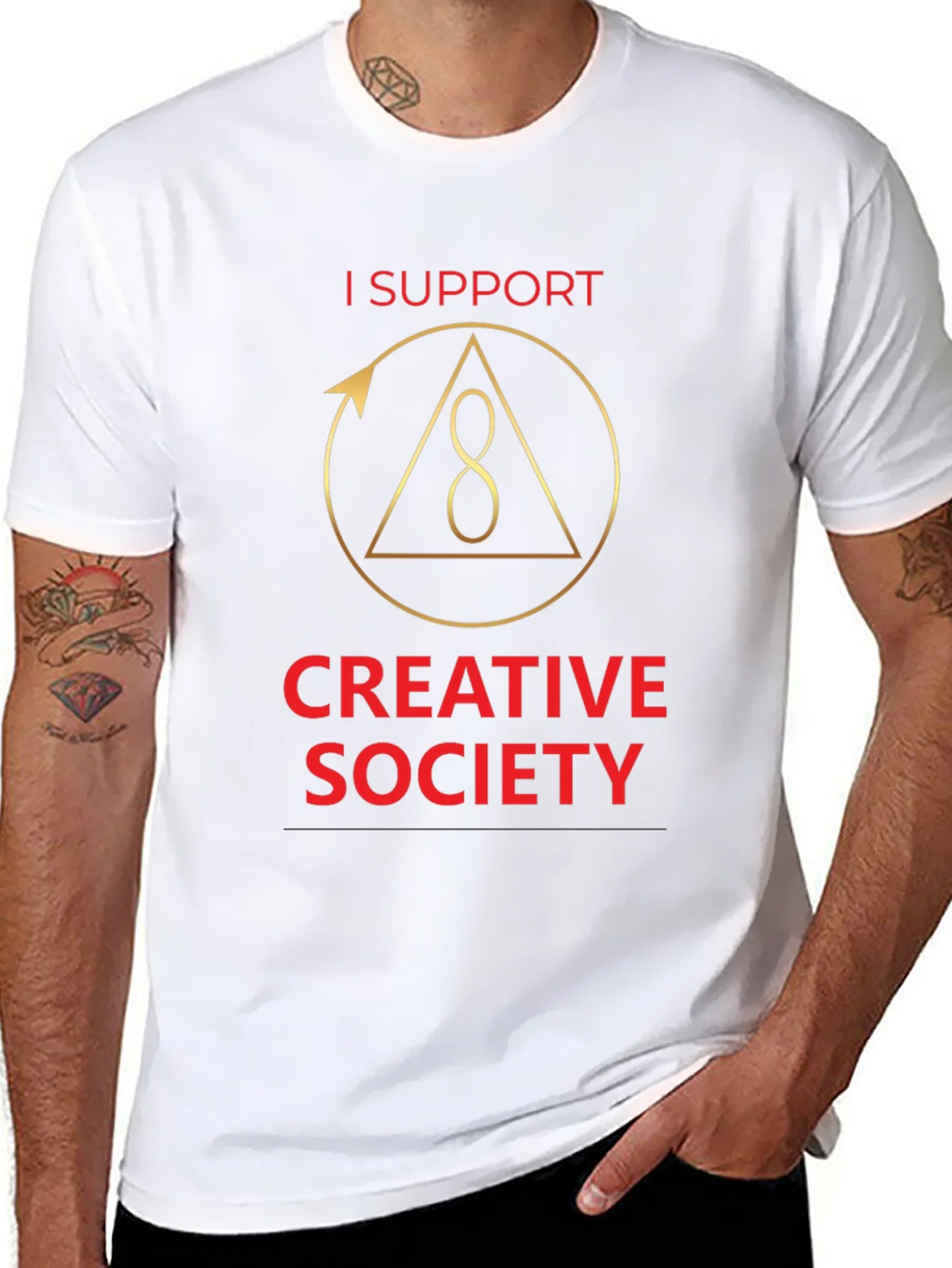 I Support Creative Society Graphic T-Shirt product image 10