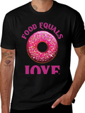 Food Equals Love T-Shirt Donut Design product image 1