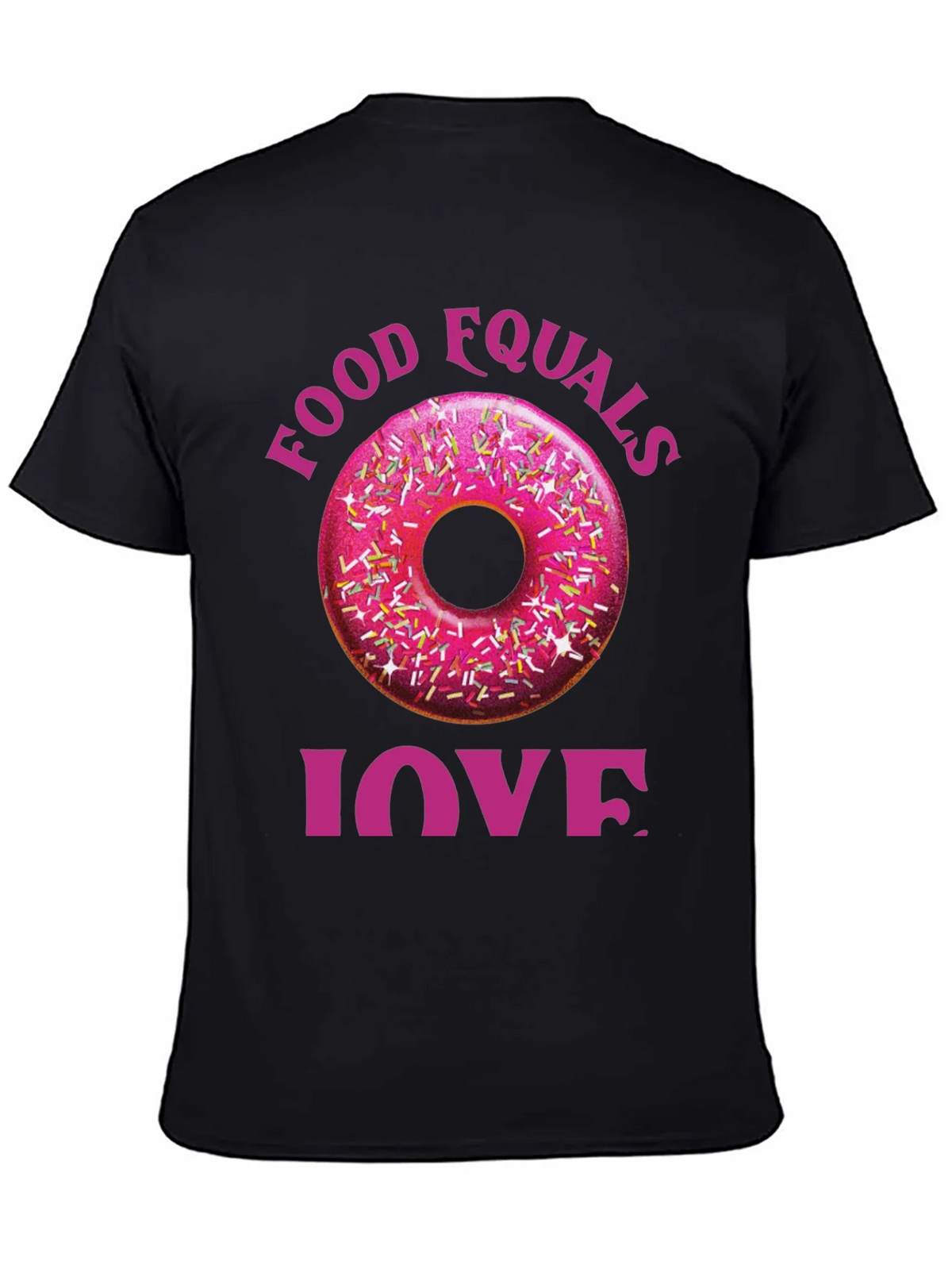 Food Equals Love T-Shirt Donut Design product image 7