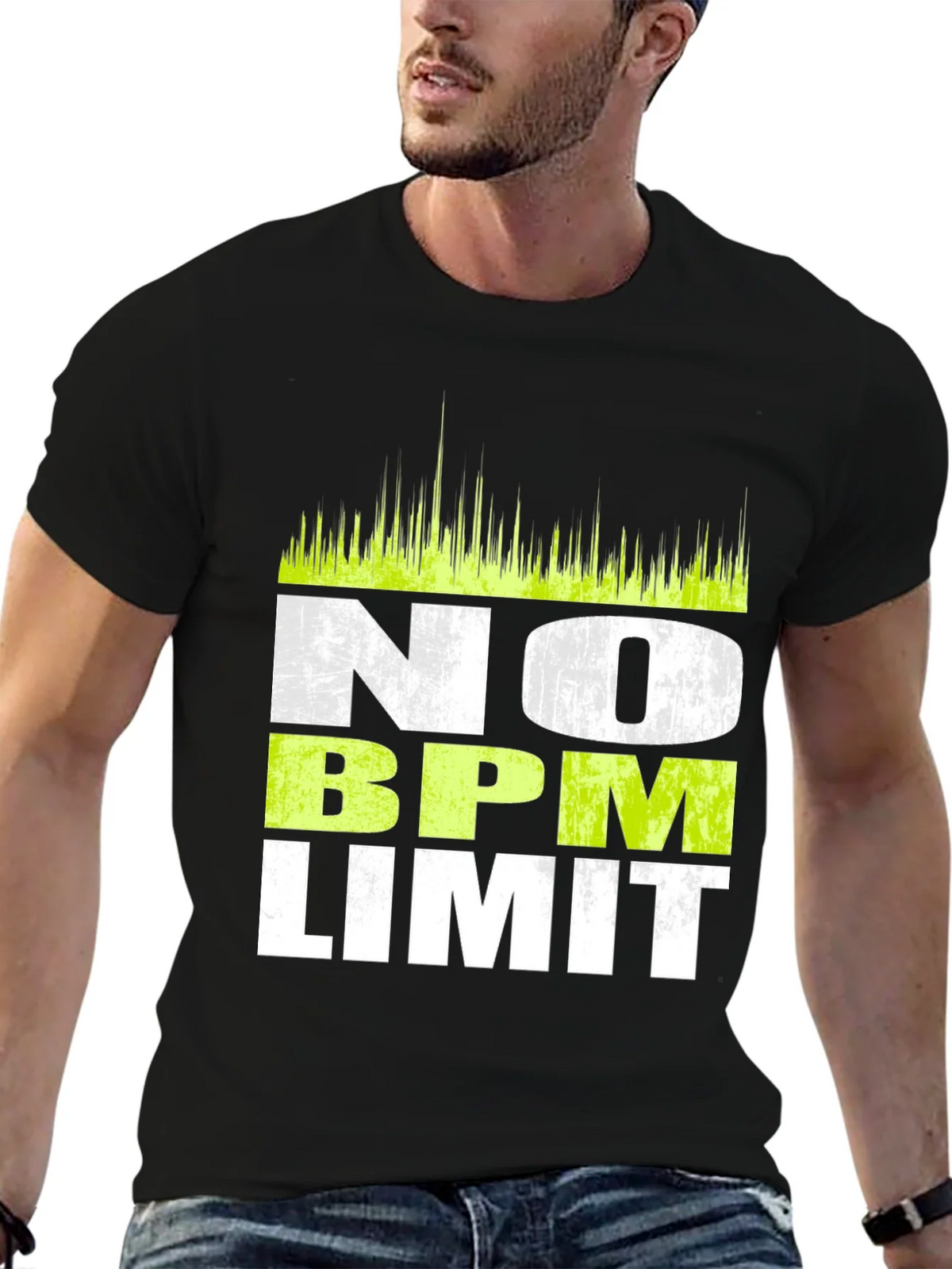 No BPM Limit Black Graphic T-Shirt product image 9