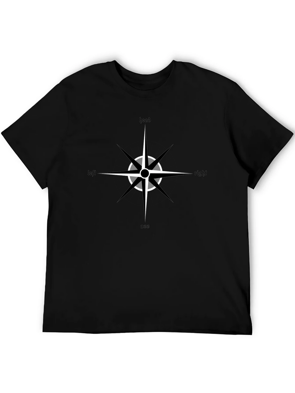 Directional Compass Black Graphic Tee product image 8