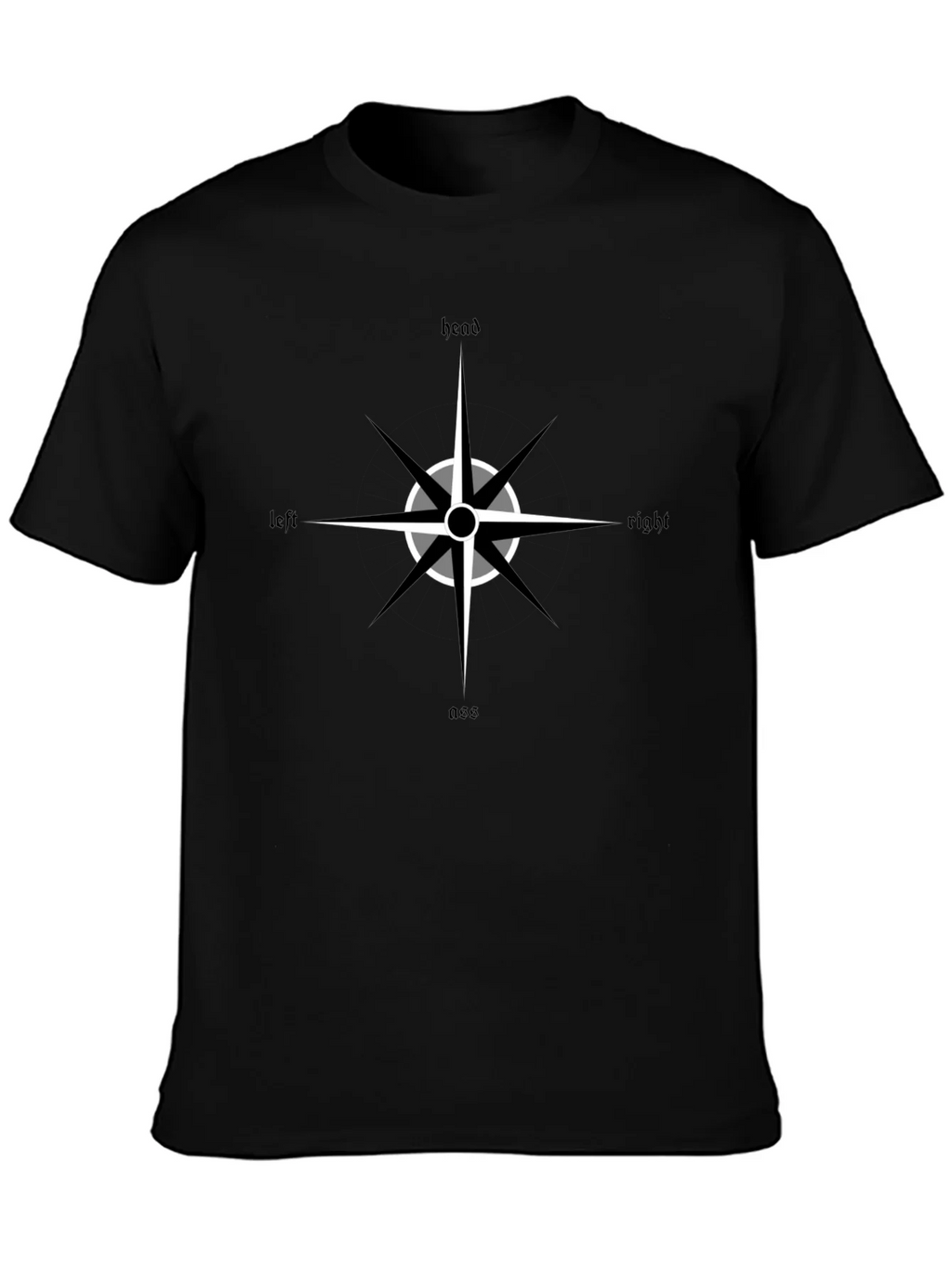 Directional Compass Black Graphic Tee product image 6