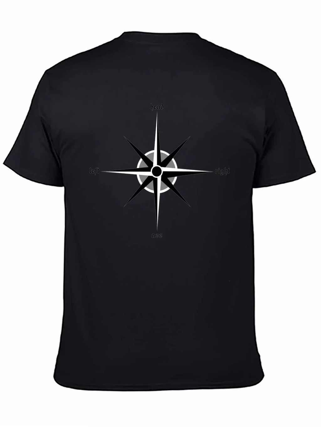Directional Compass Black Graphic Tee product image 7