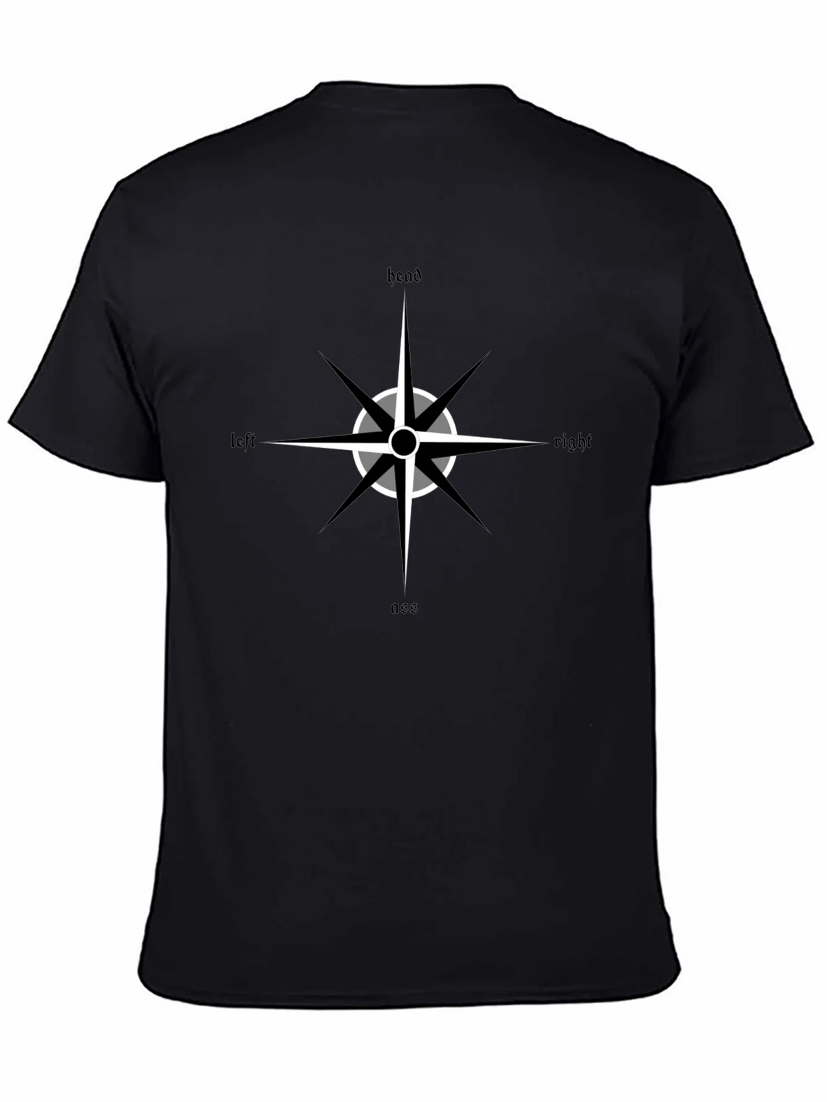 Directional Compass Black Graphic Tee product image 7