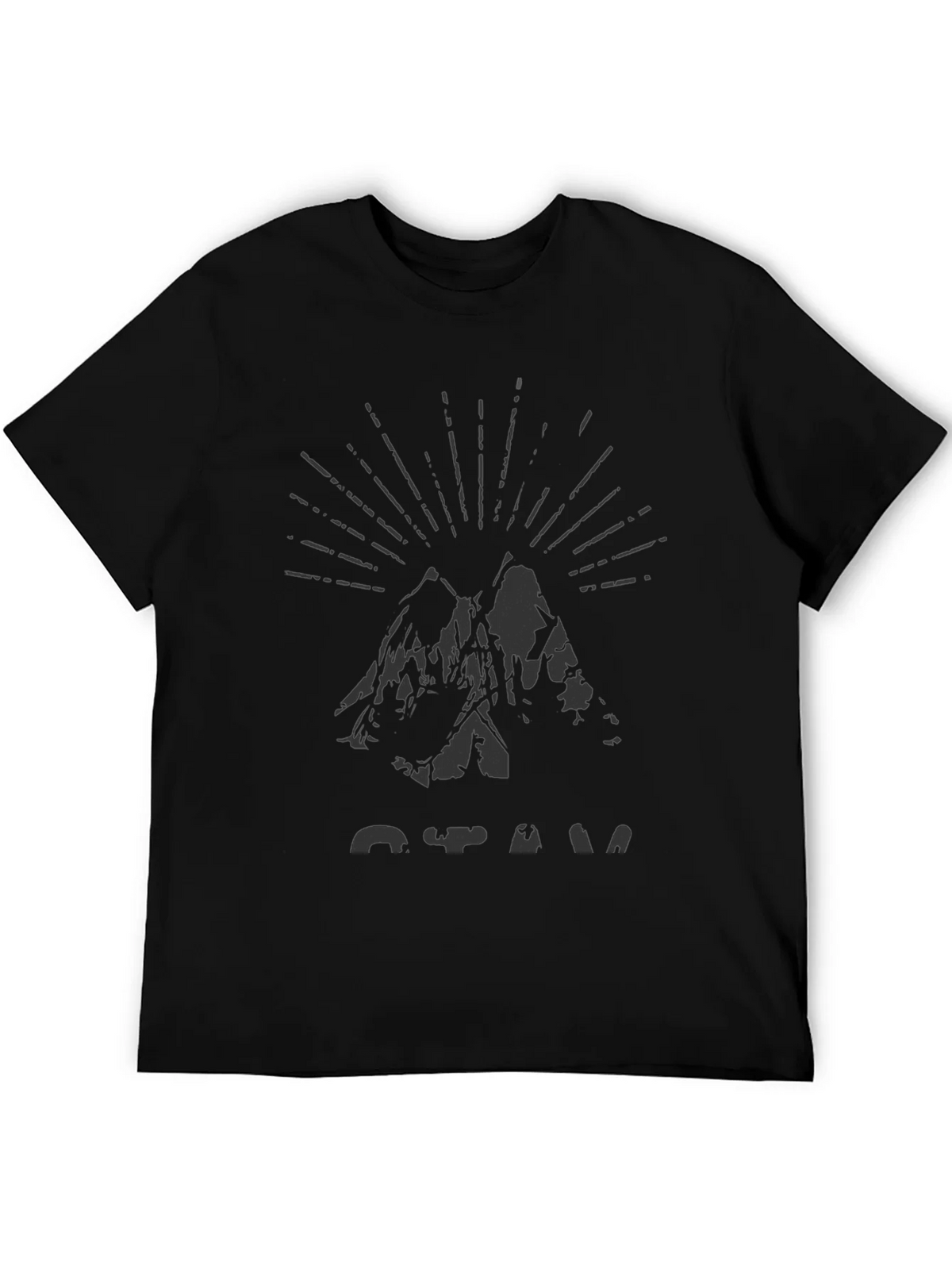 Mens Black Mountain Graphic Tee product image 8