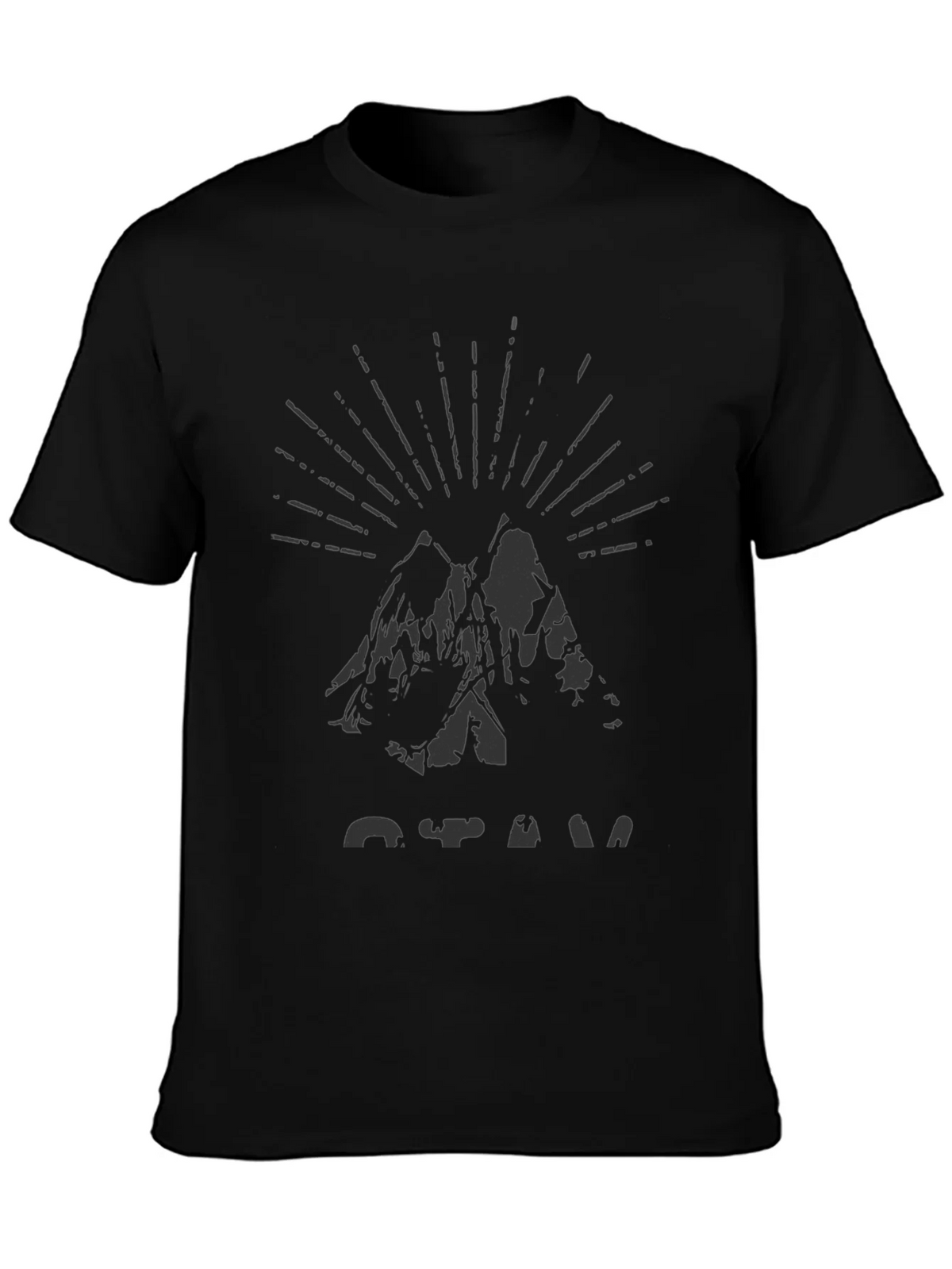 Mens Black Mountain Graphic Tee product image 6