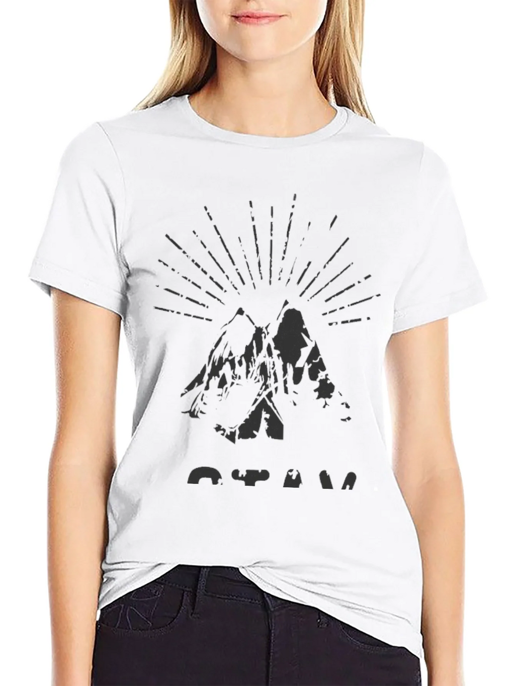 Mens Black Mountain Graphic Tee product image 11
