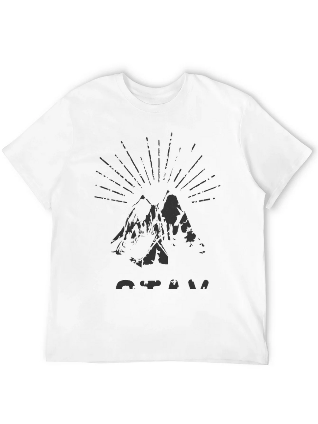Mens Black Mountain Graphic Tee product image 3
