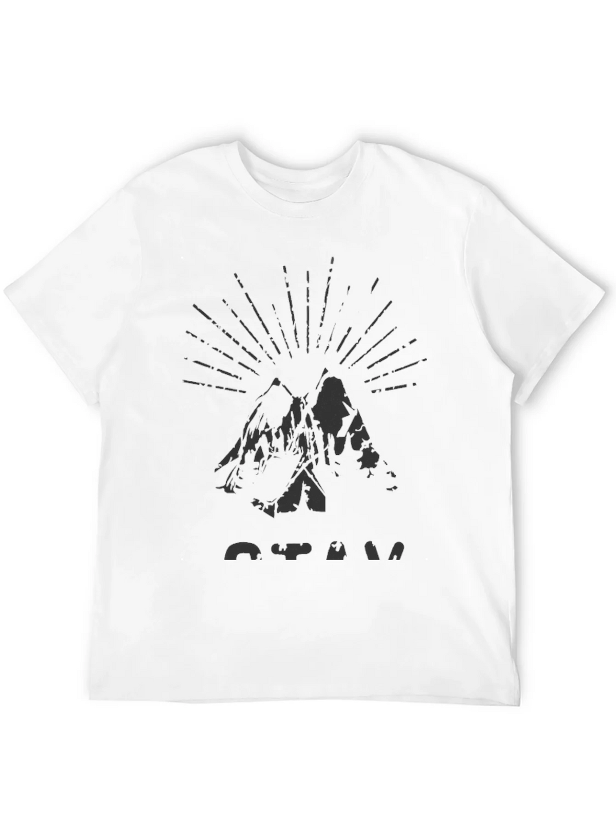 Mens Black Mountain Graphic Tee product image 3