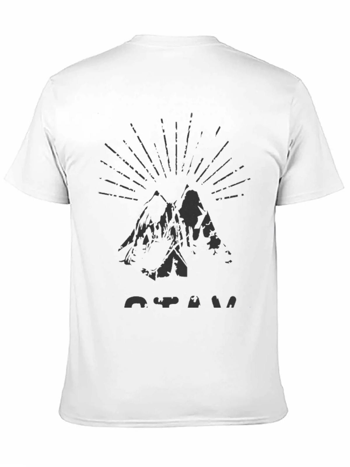 Mens Black Mountain Graphic Tee product image 2