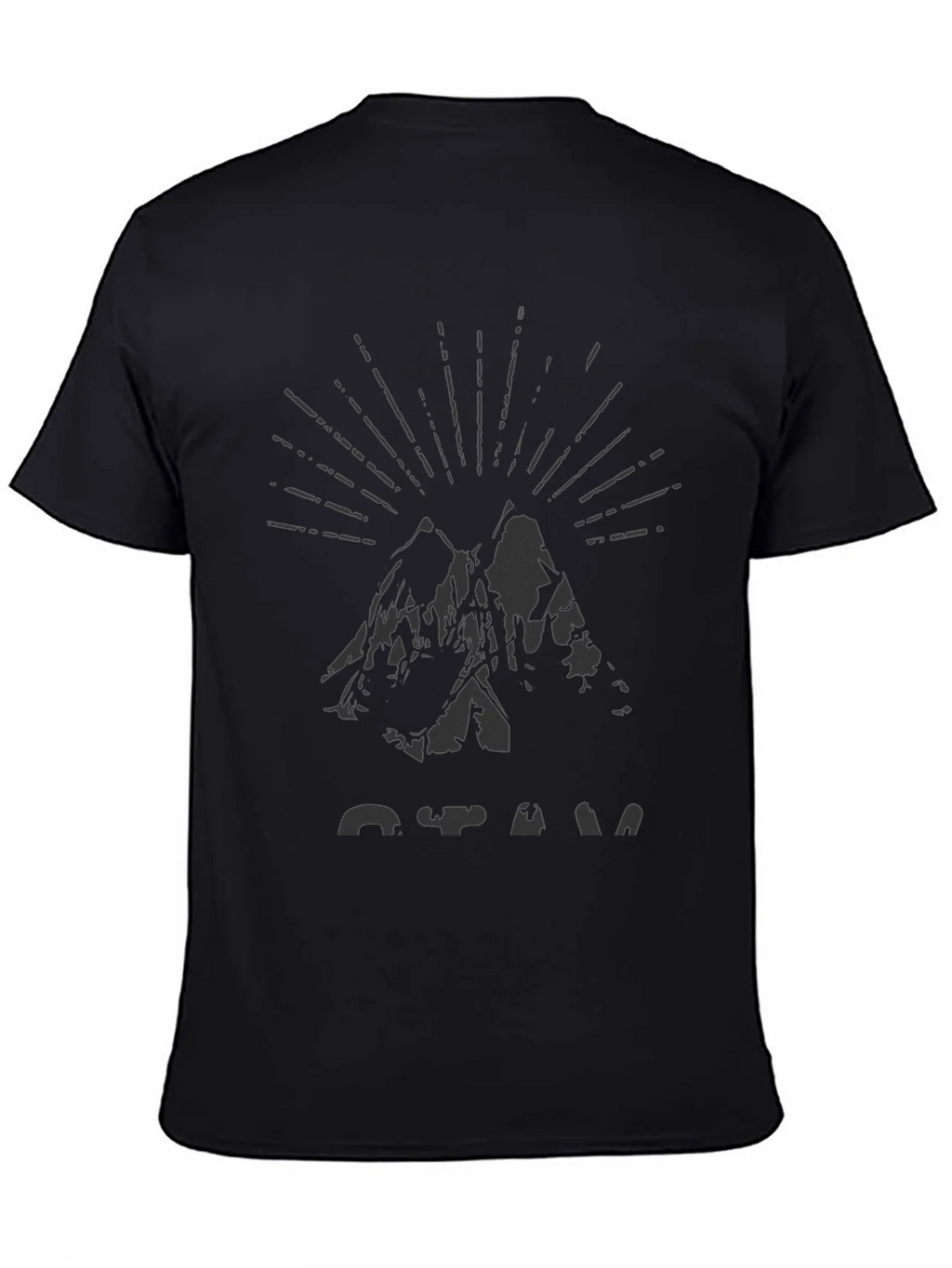 Mens Black Mountain Graphic Tee product image 7