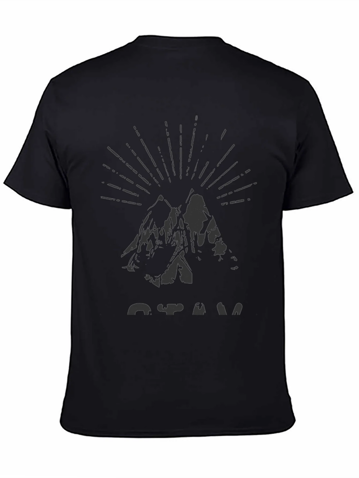 Mens Black Mountain Graphic Tee product image 7