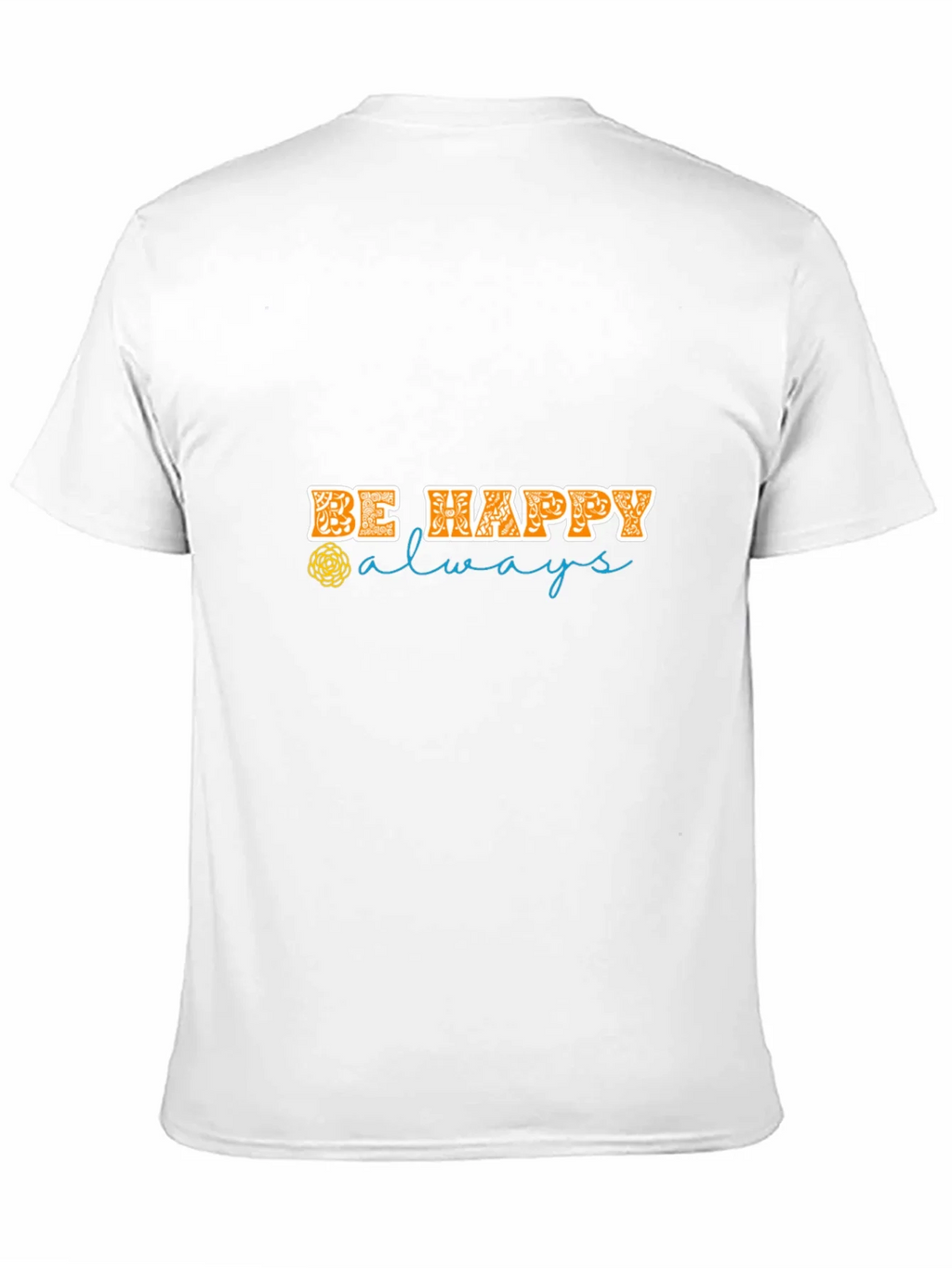 Be Happy Always Black Graphic Tee product image 2