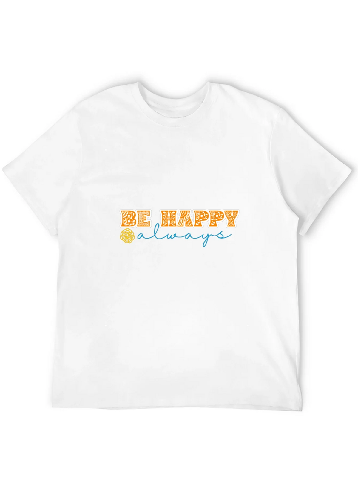 Be Happy Always Black Graphic Tee product image 3