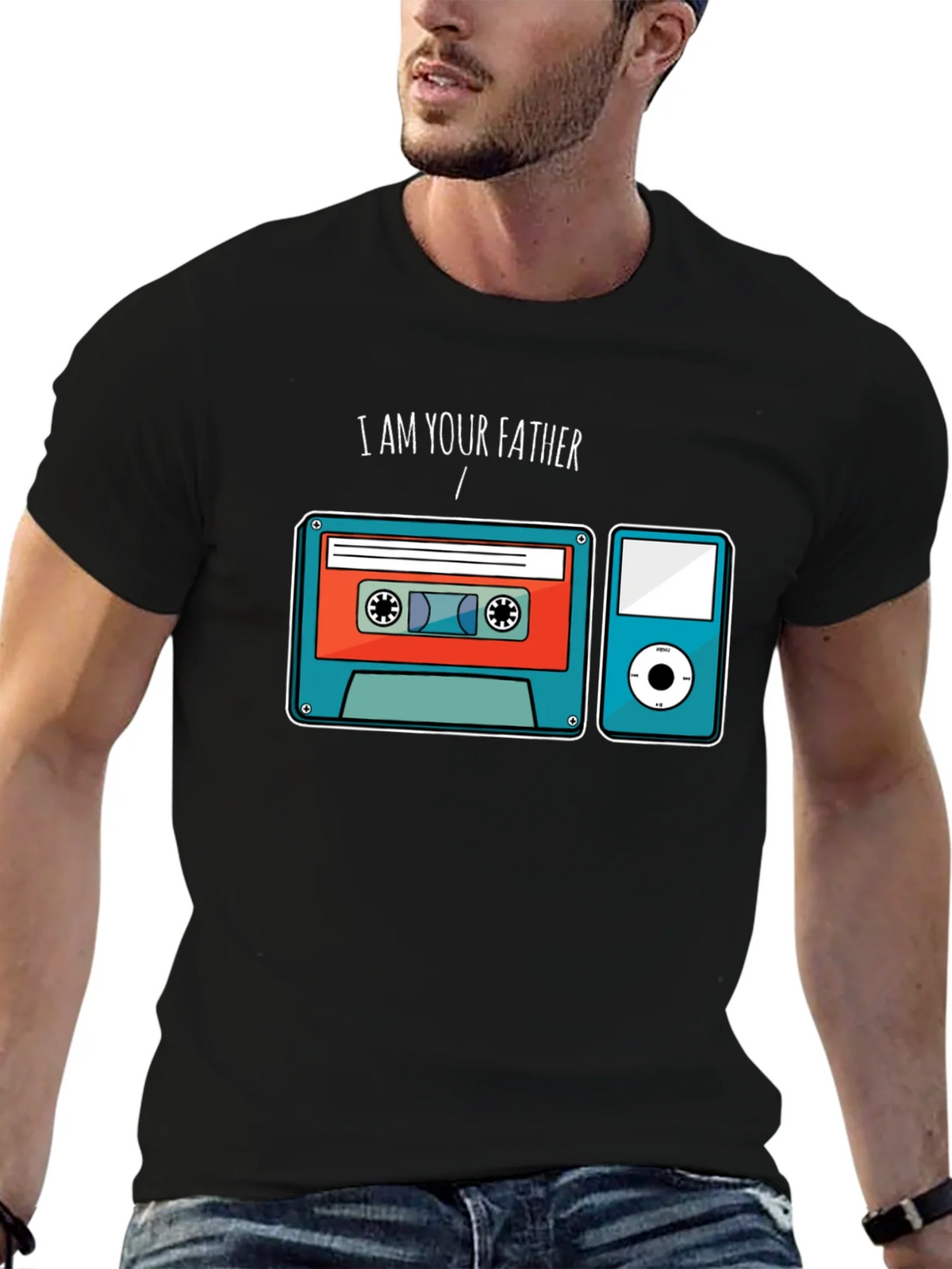I am Your Father Retro Music T-Shirt product image 9