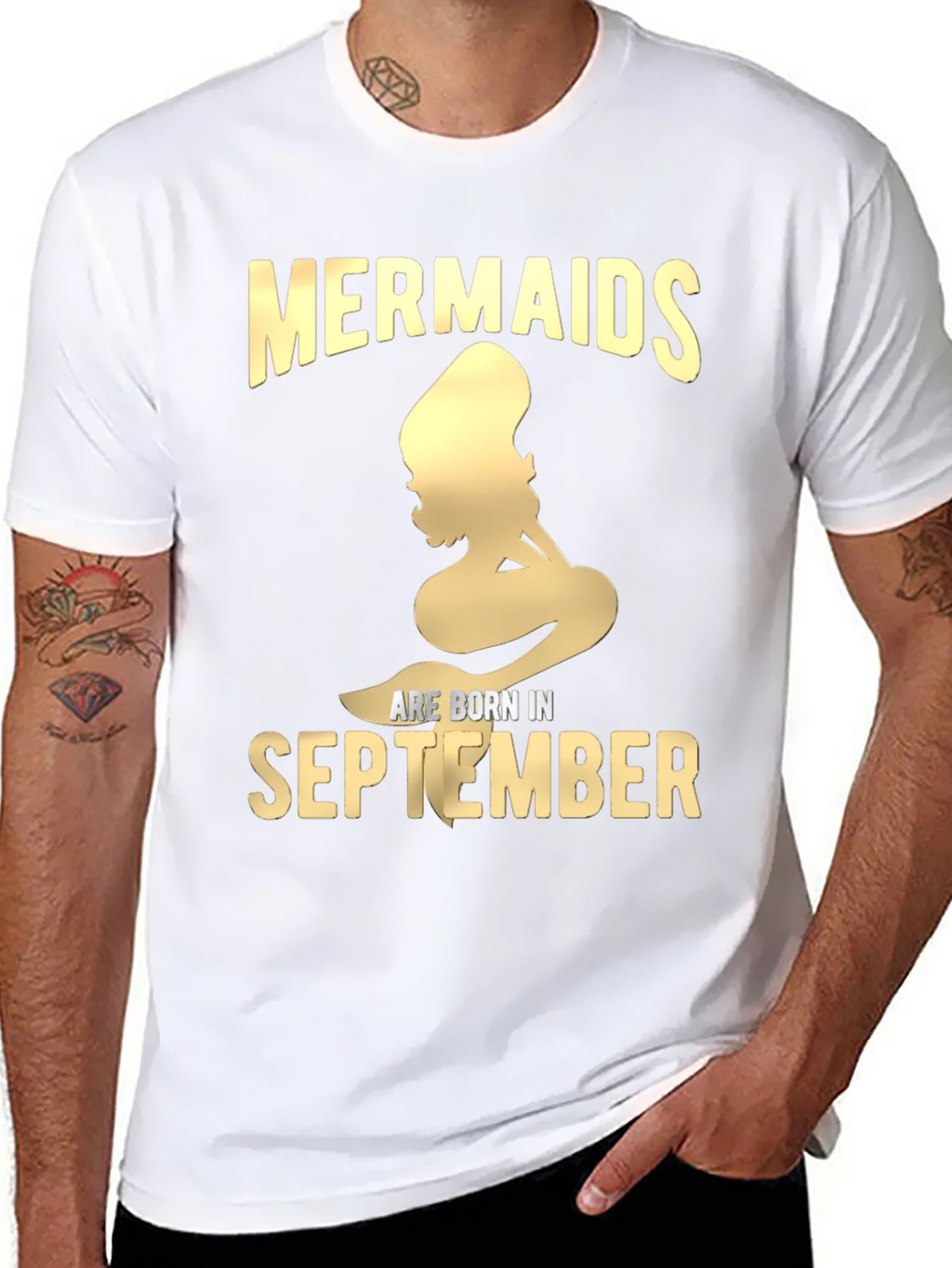 Mermaids are Born in September T-Shirt product image 10