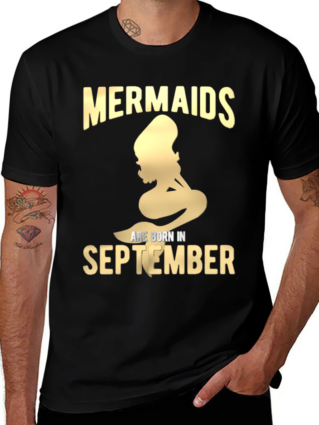Mermaids are Born in September T-Shirt product image 1