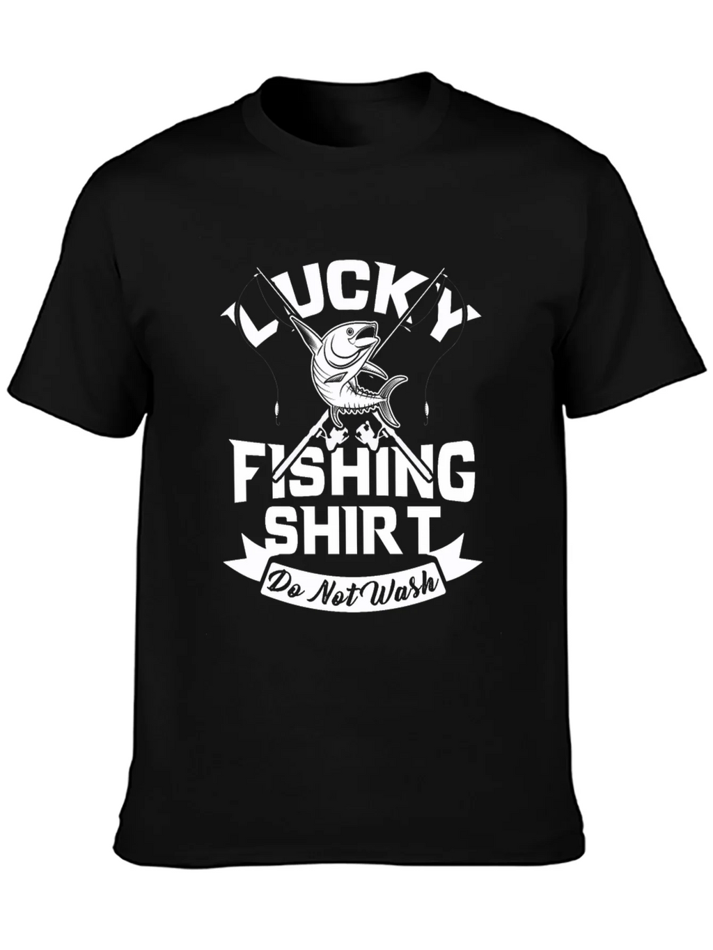Lucky Fishing Shirt: Do Not Wash Novelty Tee product image 6