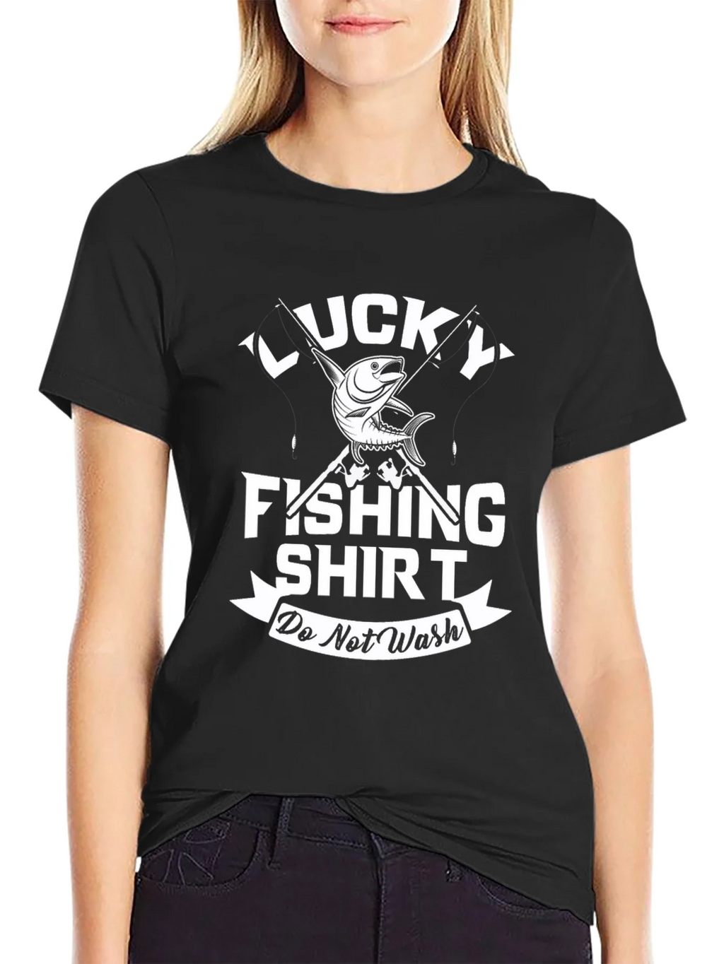 Lucky Fishing Shirt: Do Not Wash Novelty Tee product image 5