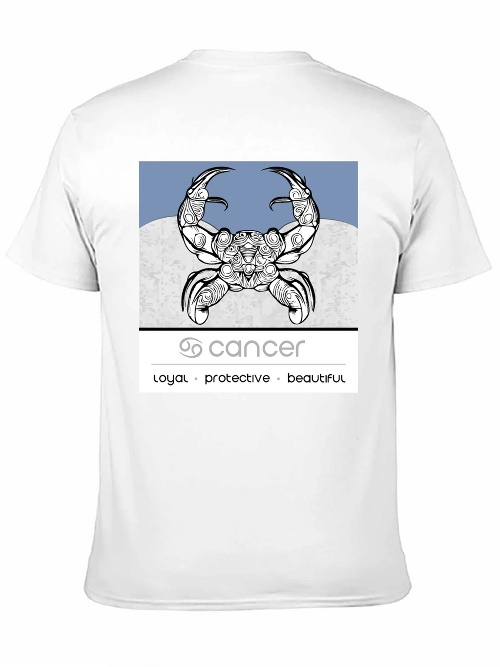 Cancer Zodiac Graphic Tee - Loyal Protective Beautiful product image 2