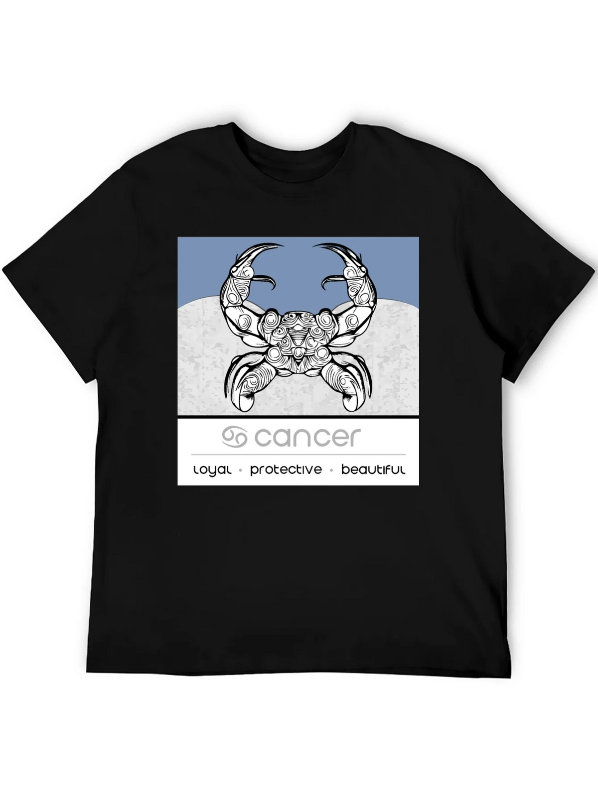 Cancer Zodiac Graphic Tee - Loyal Protective Beautiful product image 8