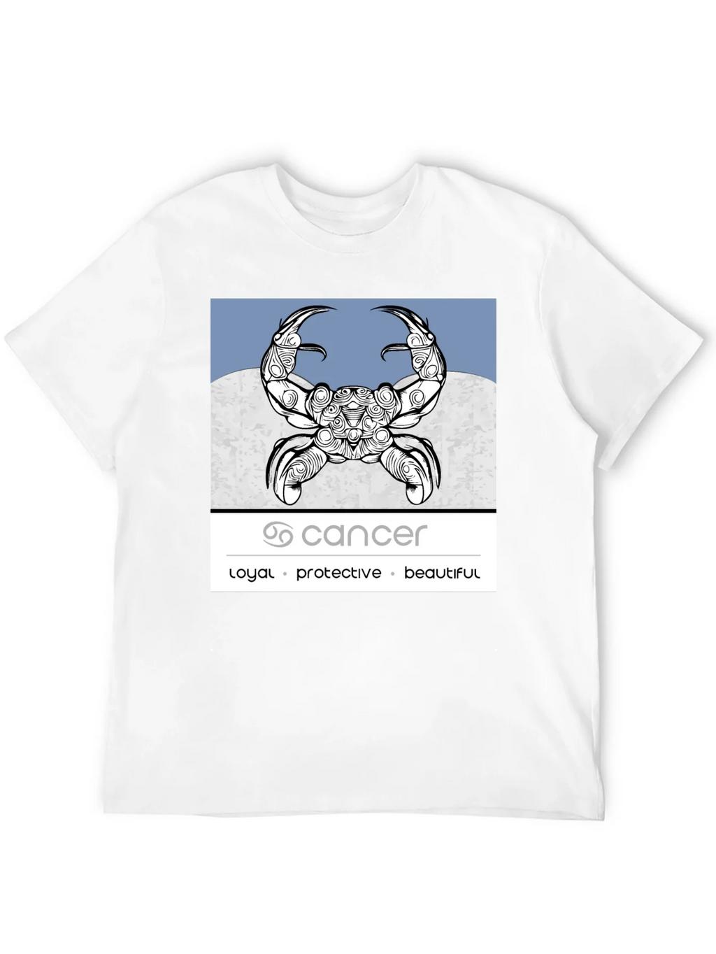 Cancer Zodiac Graphic Tee - Loyal Protective Beautiful product image 3