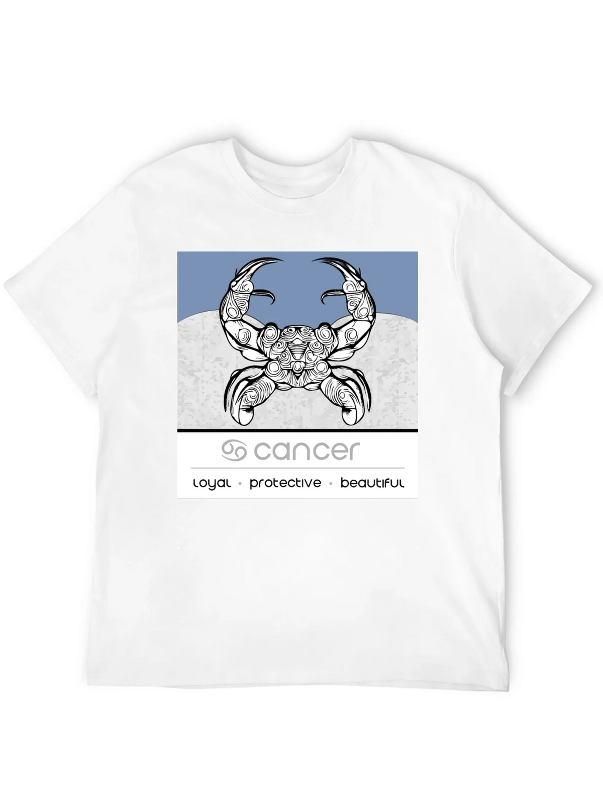 Cancer Zodiac Graphic Tee - Loyal Protective Beautiful product image 3