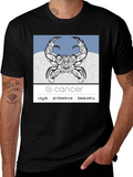 Cancer Zodiac Graphic Tee - Loyal Protective Beautiful product image 1